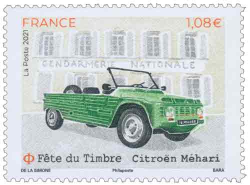 Timbre : Fête du timbre 2021 - Citroën Méhari