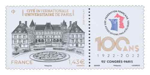 Timbre : 95ème congrès FFAP - Cité Internationale Universitaire de Paris