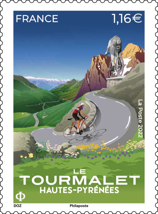 Timbre : Le Tourmalet  Hautes-Pyrénées