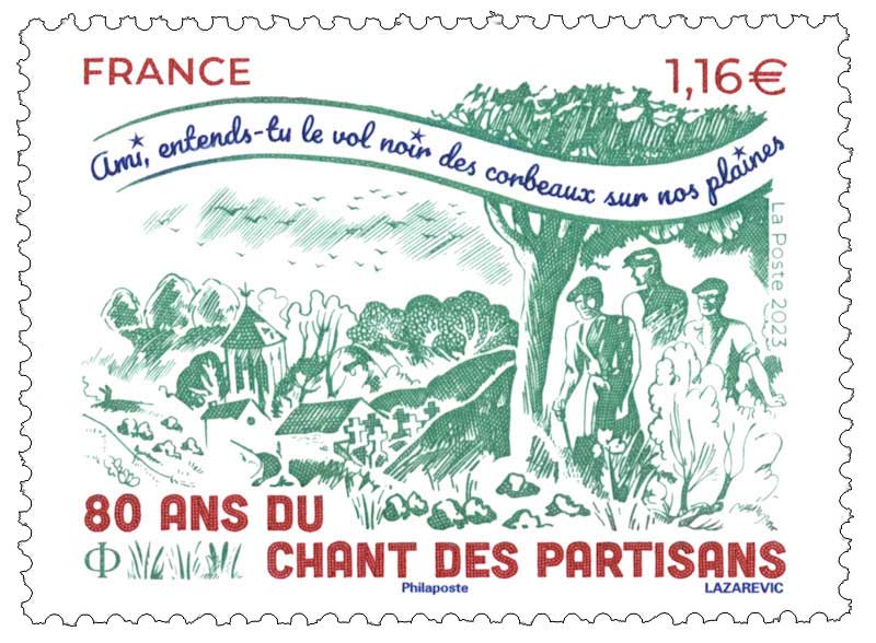 Timbre : 80 ans du Chant des partisans