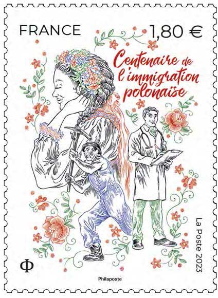 Timbre : Centenaire de l'immigration Populaire