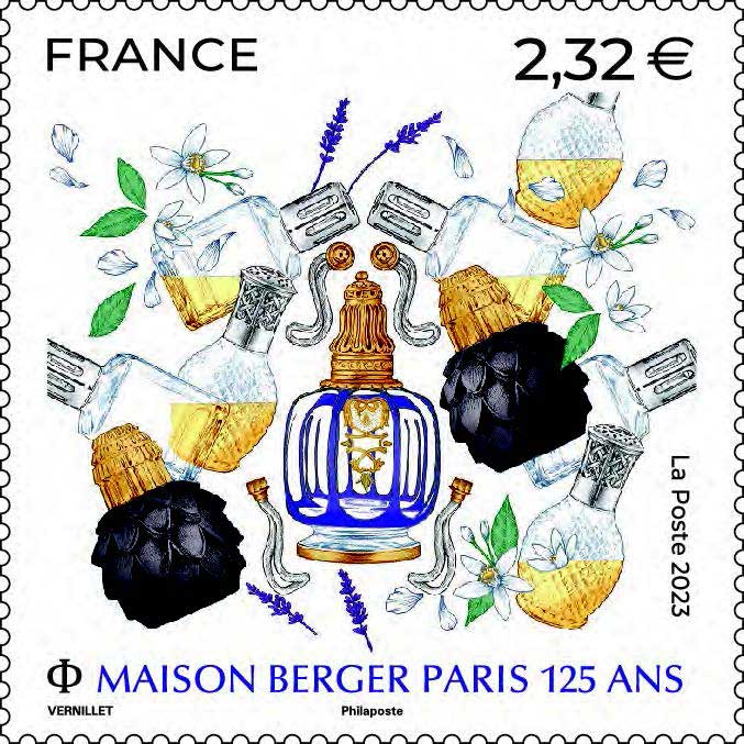 Timbre : MAISON BERGER PARIS 125 ANS