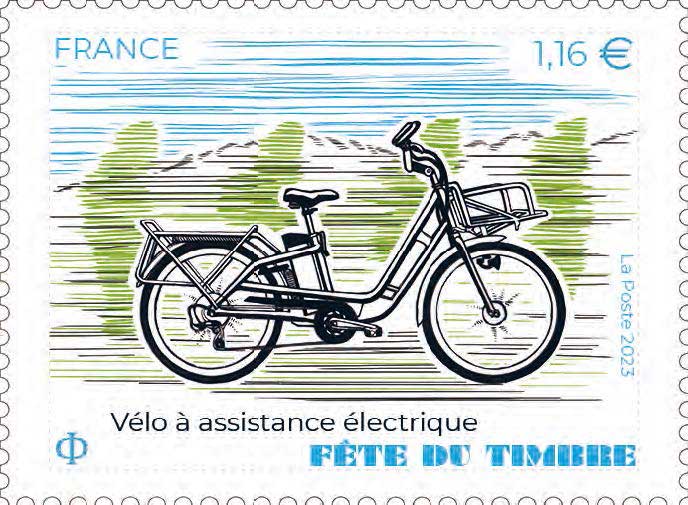 Timbre : Fête du timbre - Vélo à assistance électrique