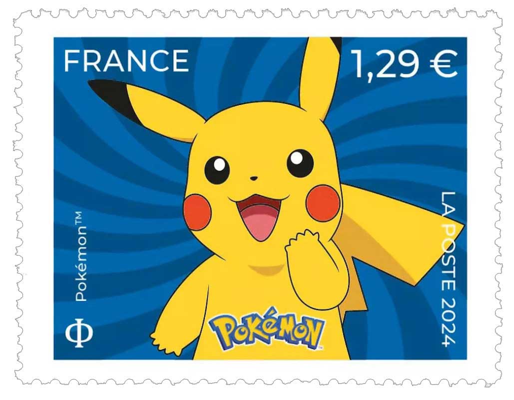 Timbre : Pikachu , l‘un des Pokémon les plus iconiques