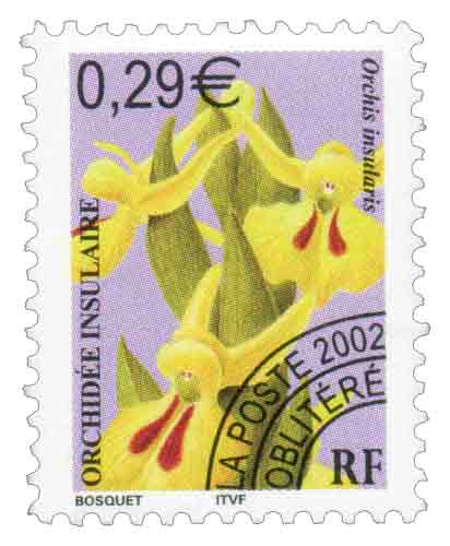 Timbre : ORCHIDÉE INSULAIRE Orchis insularis