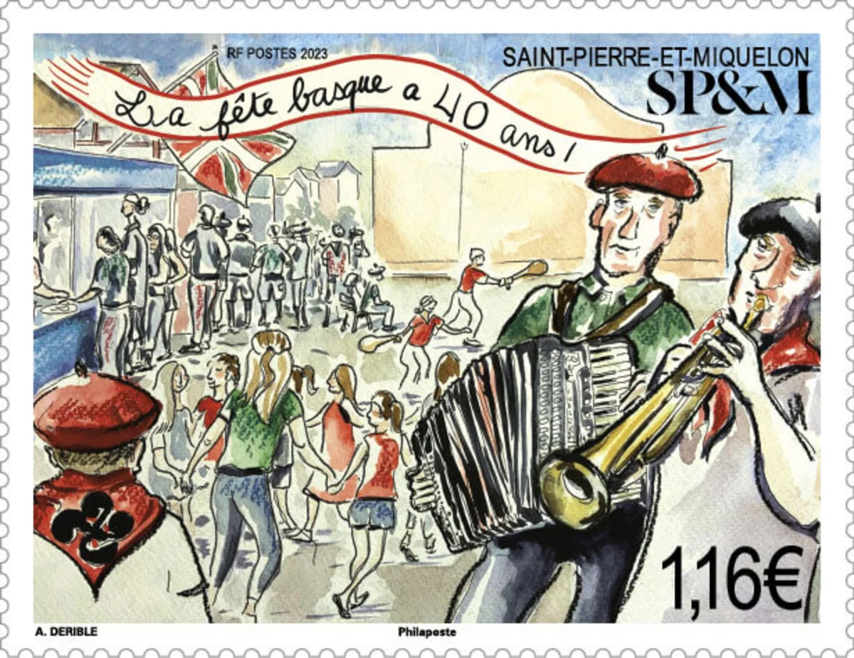 Timbre : La fête basque a 40 ans