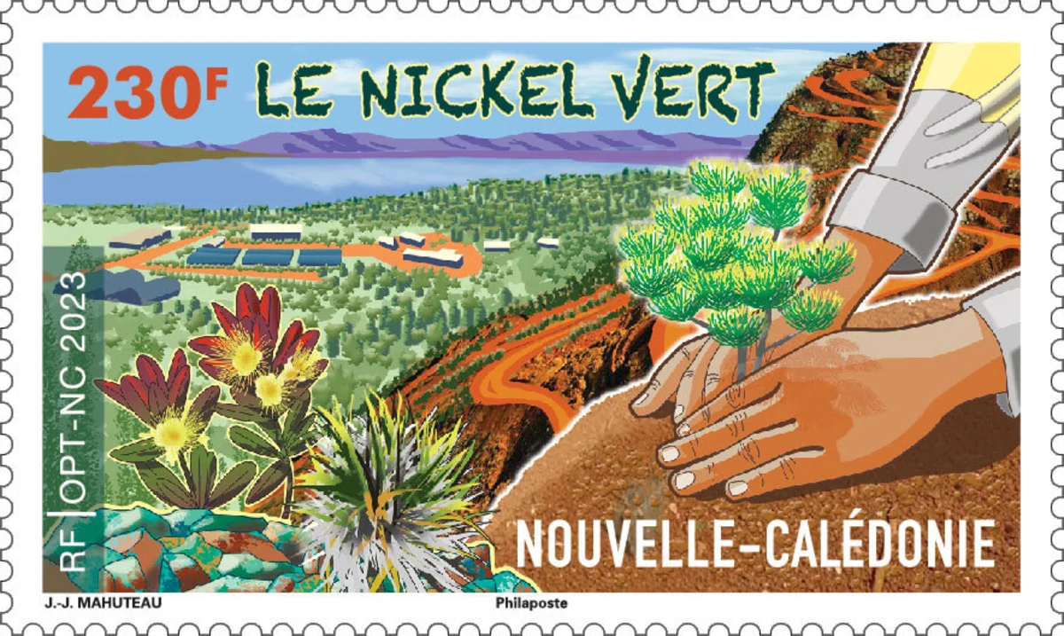 Timbre : Nouvelle Calédonie - Le nickel vert