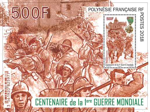Polynésie Française - Bloc Centenaire 1ère Guerre Mondiale